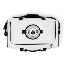 Load image into Gallery viewer, Get That Weight Up White Duffle bag