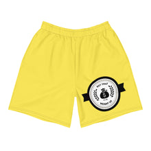 Load image into Gallery viewer, Get That Weight Up Men's Yellow Athletic Long Shorts