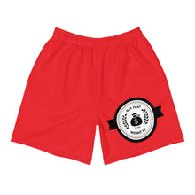 Load image into Gallery viewer, Get That Weight Up Men's Red Athletic Long Shorts