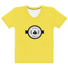 Load image into Gallery viewer, Get That Weight Up Women's Yellow T-shirt