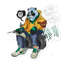 Load image into Gallery viewer, Hip Hop Panda Warrior Bubble-free stickers