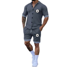 Load image into Gallery viewer, Men Button Up Short Set
