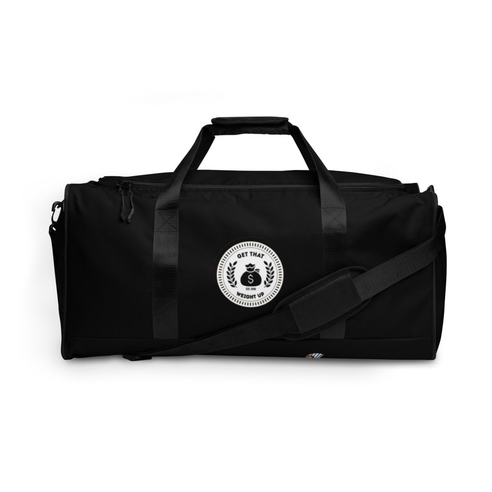 Get That Weight Up Black Duffle bag
