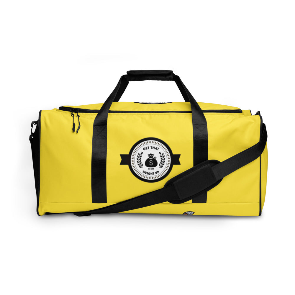 Get That Weight Up Yellow Duffle bag