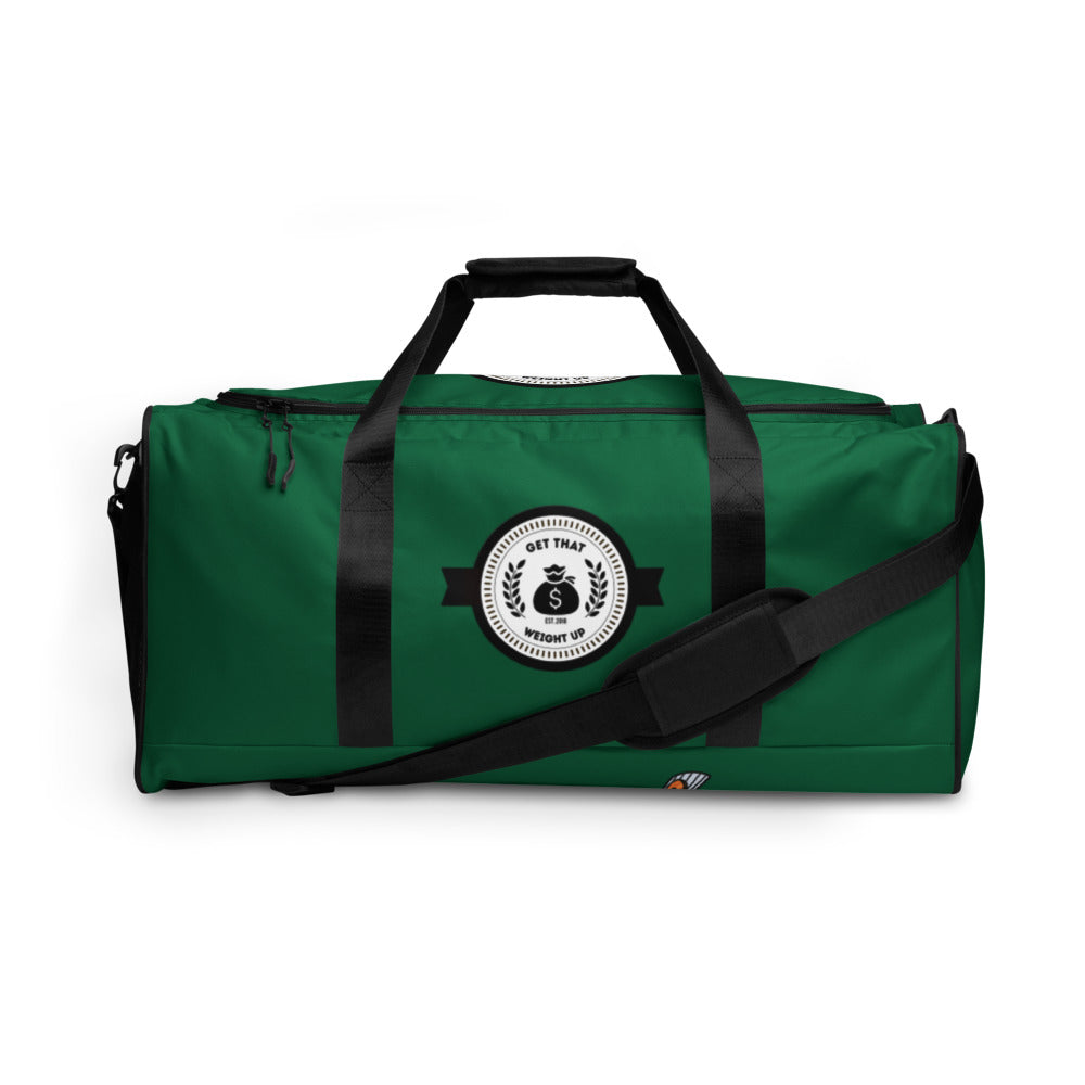 Get That Weight Up Green Duffle bag