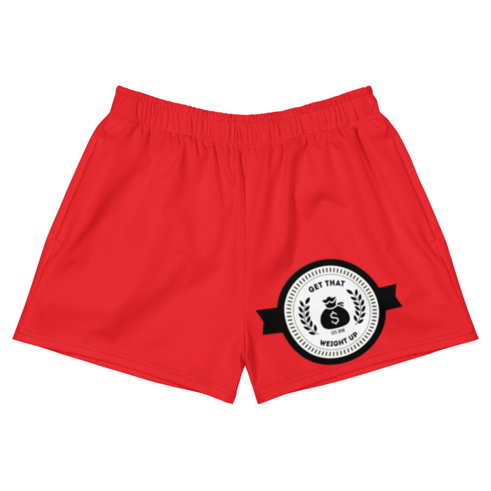 Get That Weight Up Women's Athletic Red Short Shorts