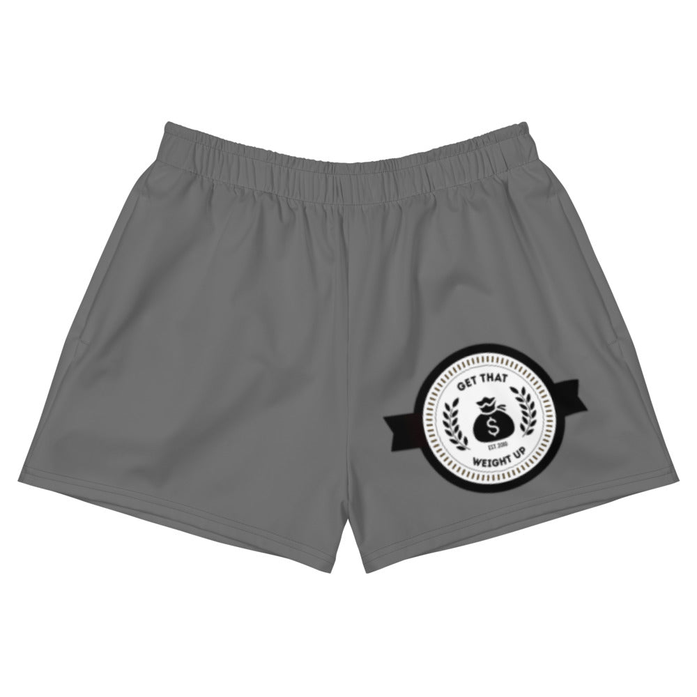 Get That Weight Up Women's Athletic Grey Short Shorts