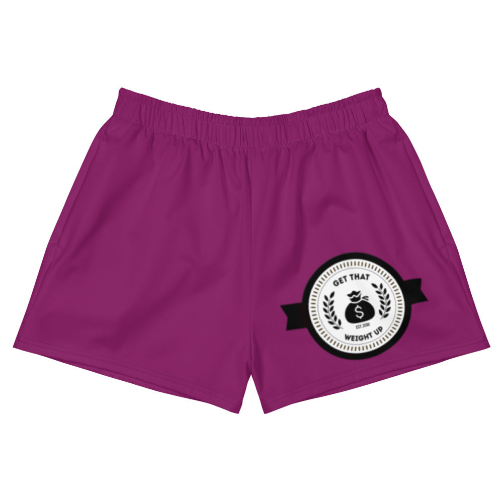 Get That Weight Up Women's Athletic Purple Short Shorts