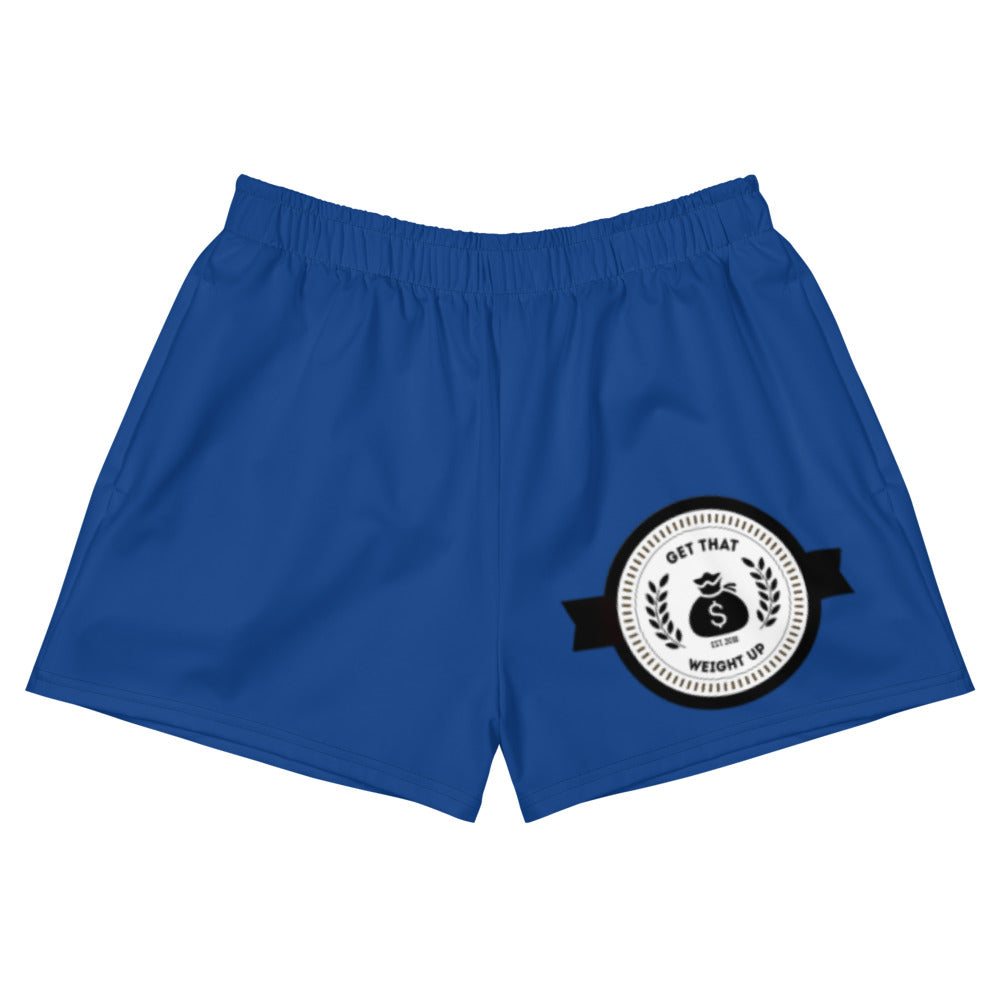 Get That Weight Up Women's Athletic Blue Short Shorts