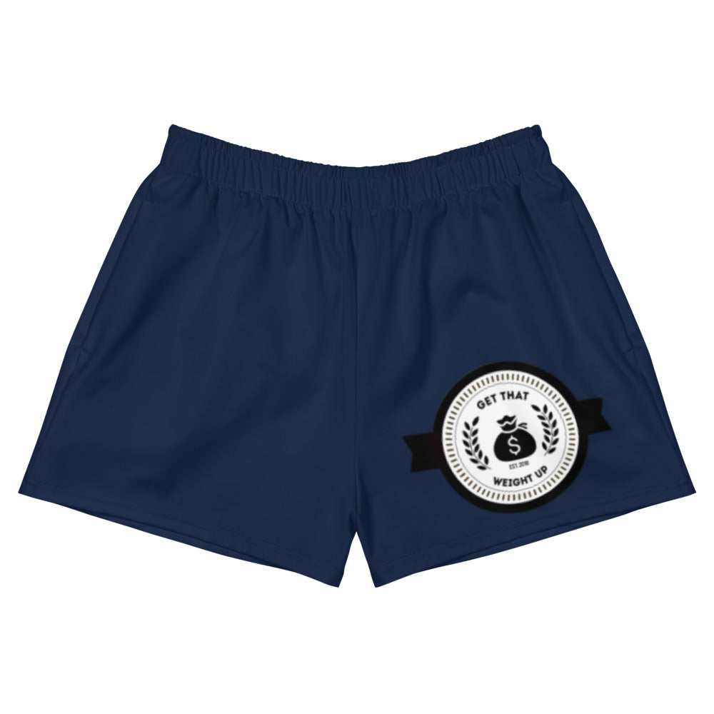 Get That Weight Up Women's Athletic Navy Short Shorts