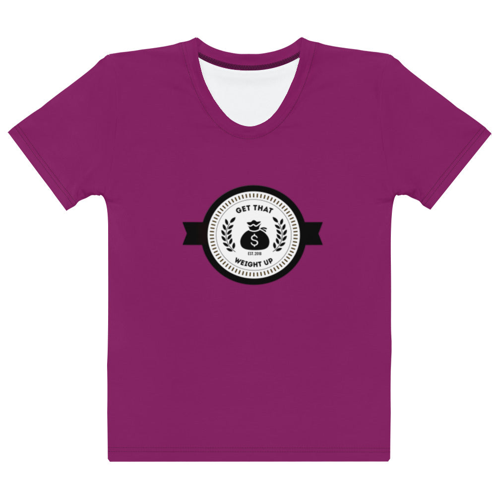Get That Weight Up Women's Purple T-shirt