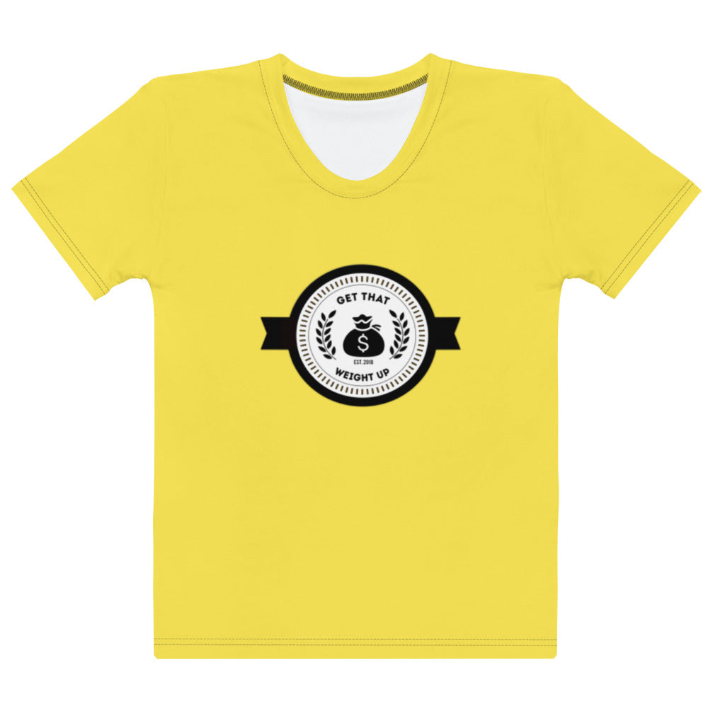 Get That Weight Up Women's Yellow T-shirt