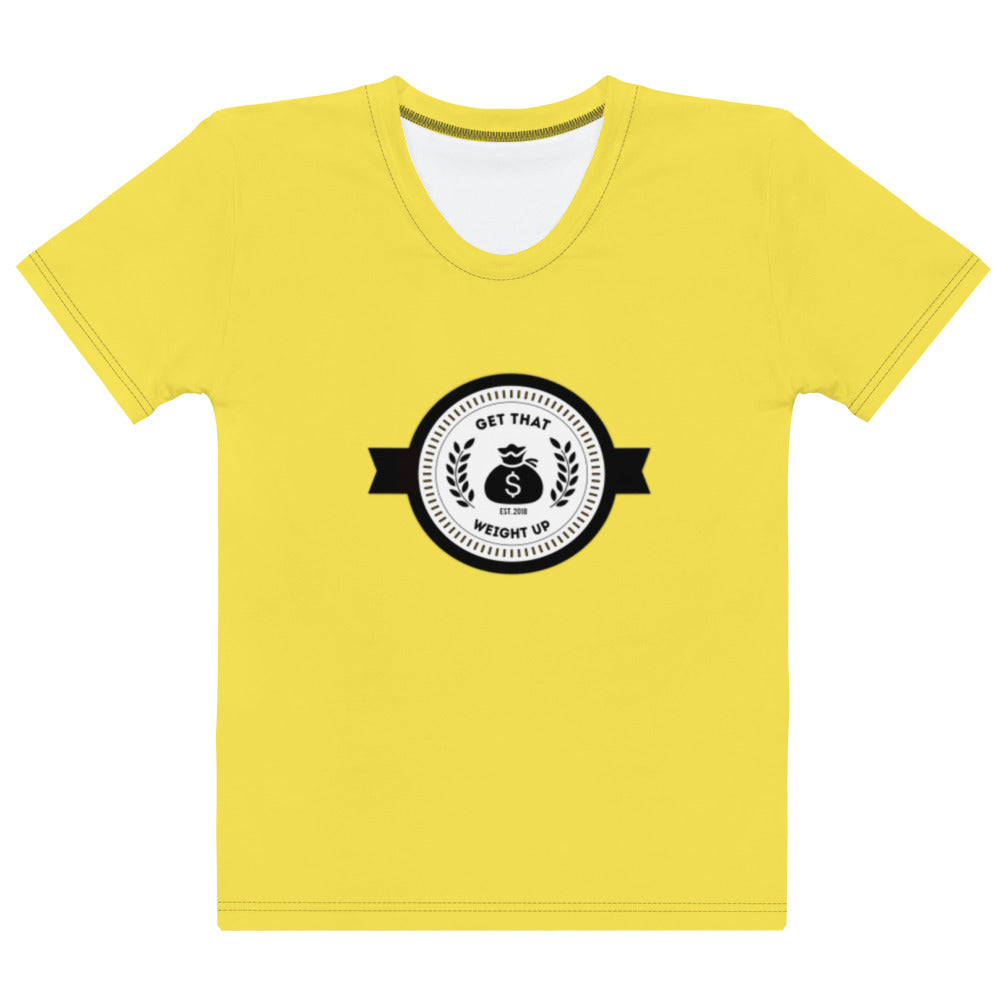 Get That Weight Up Women's Yellow T-shirt