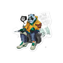 Load image into Gallery viewer, Hip Hop Panda Warrior Bubble-free stickers
