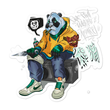 Load image into Gallery viewer, Hip Hop Panda Warrior Bubble-free stickers
