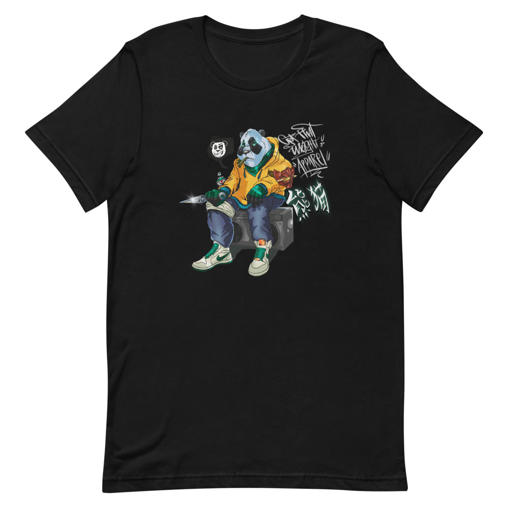 Hip Hop Panda Warrior Short-Sleeve Unisex T-Shirt