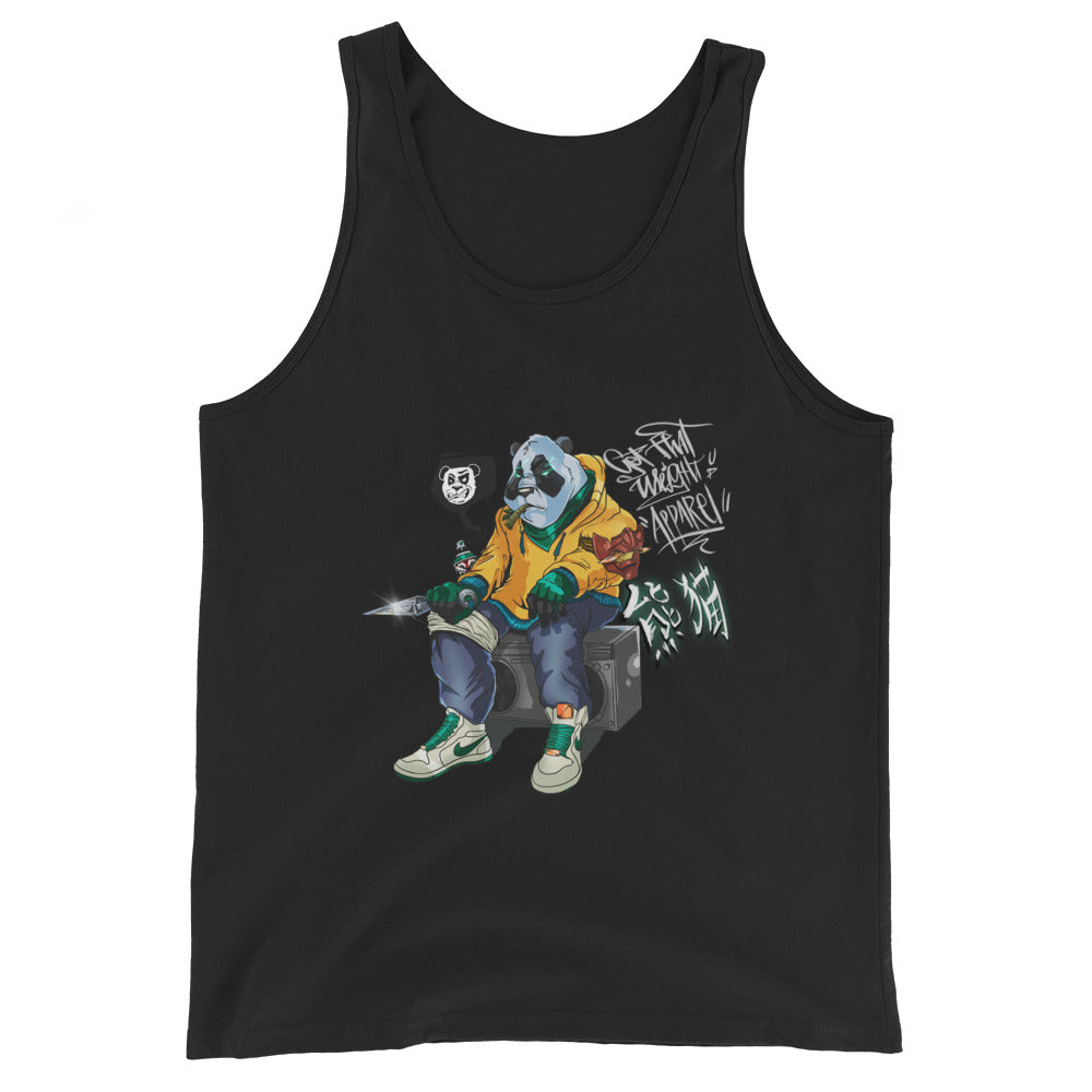 Hip Hop Panda Warrior Unisex Tank Top